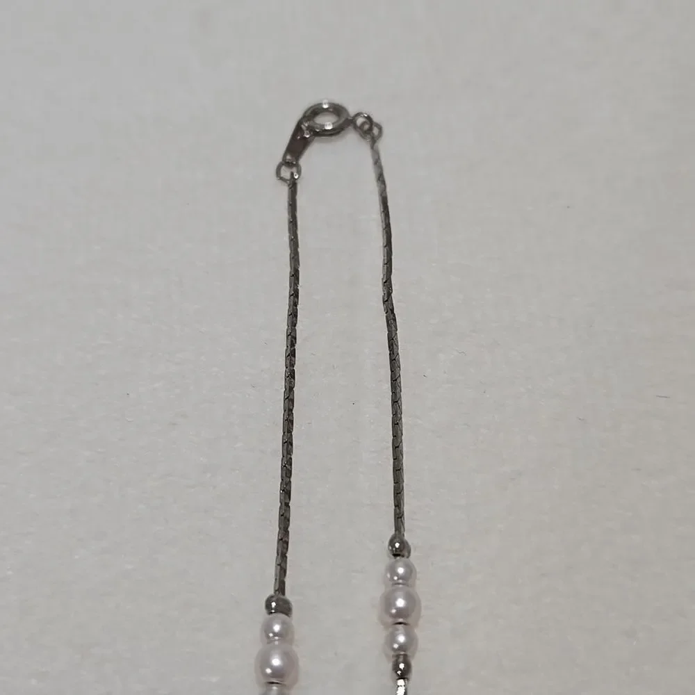 Silver Pearl Necklace